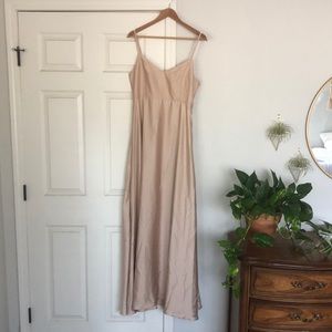 Faith Maxi dress - champagne luxe satin